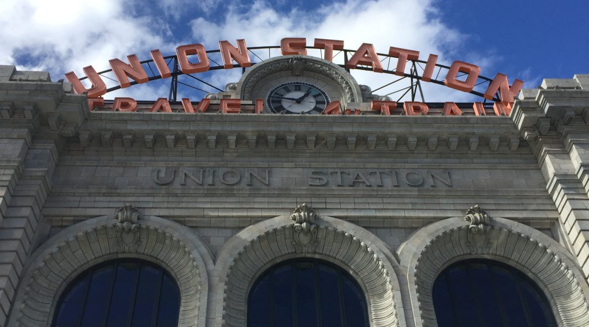 Image of popular travel destination Union Station in downtown Denver