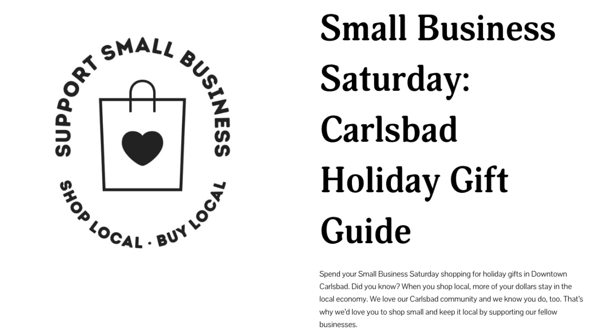 small business saturday carlsbad gift guide