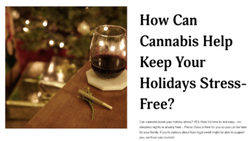 cannabis help stress holidays